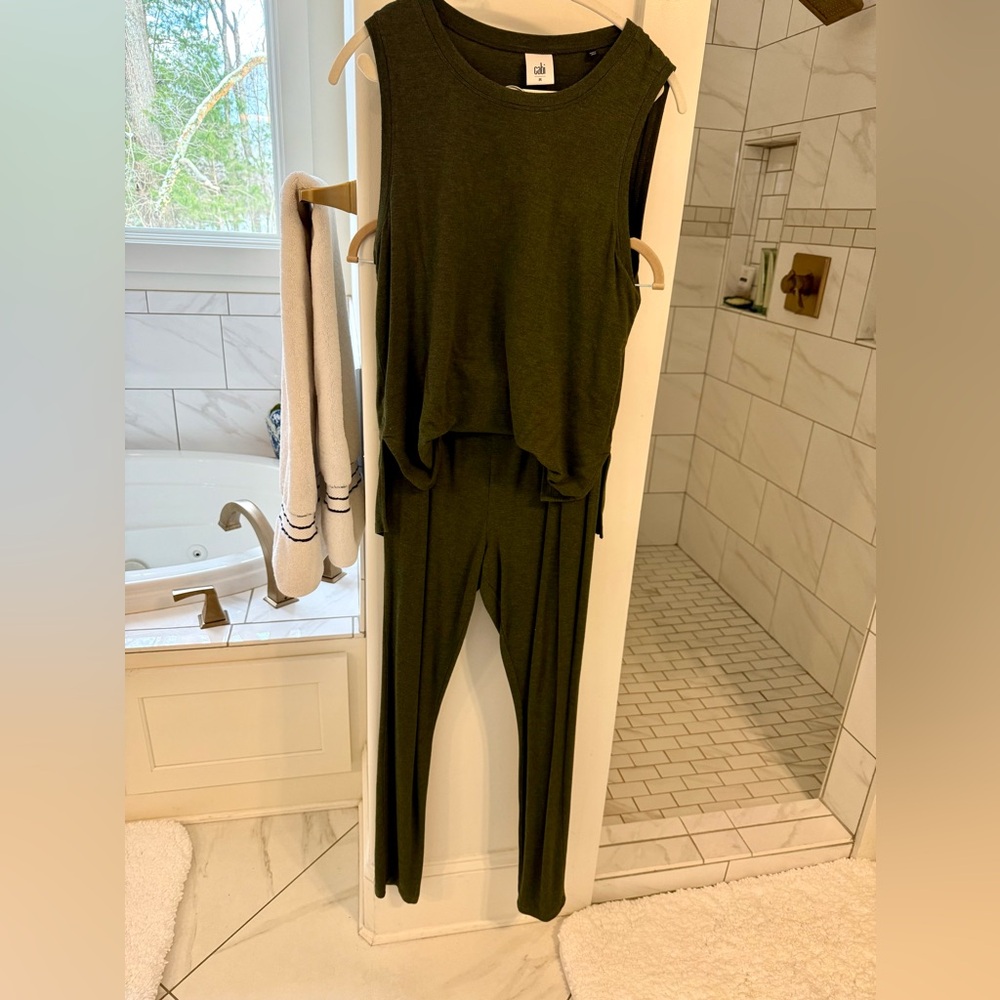 CAbi Olive Jumpsuit